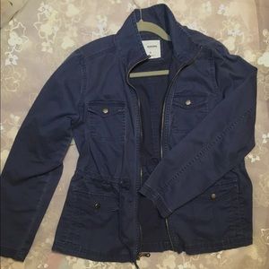 Sonoma Women’s Stretch Navy Blue Utility Jacket